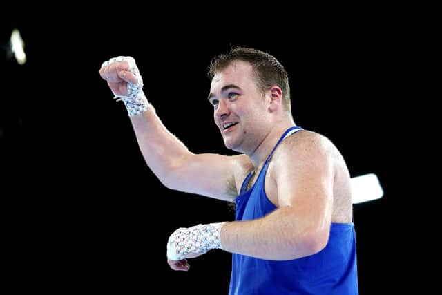 Willie John McCartan has had to pull out of the Commonwealth Games due to injury but the Team NI boxer returns home with a guaranteed bronze medal in the men's 90+kg category. (Photo by Lintao Zhang/Getty Images)
