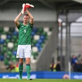 Jonny Evans is set to captain Northern Ireland against Denmark on Friday evening in Copenhagen.