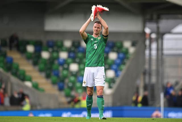 Jonny Evans is set to captain Northern Ireland against Denmark on Friday evening in Copenhagen.