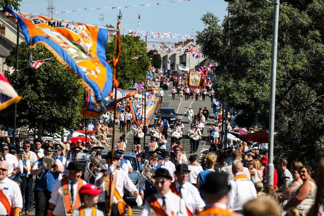 The Twelfth in Coagh, Co Tyrone, in 2025 - the biggest demonstration that year