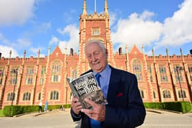 'Keeping the Faith' author Alf McCreary at Thursday's launch of the book at Queen's University in Belfast. Pic: Arthur Allison/Pacemaker Press