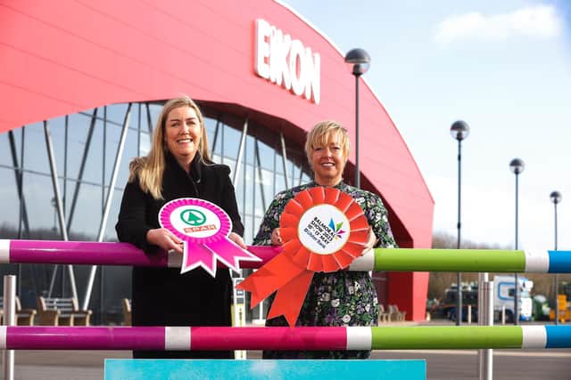 Bronagh Luke from Henderson Group is pictured with Vickie White from the Royal Ulster Agricultural Society. SPAR NI is a Platinum Sponsor of the show for its 12th year this year, continuing the company’s support for the local agri-food industry