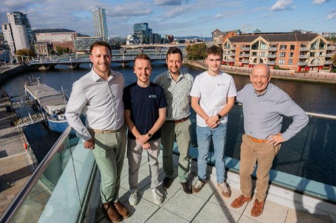 Some of the Business Simulations team: Tom Parsons, Jamie Thompson, Scott Thompson, Ryan Wilsdon, Ken Thompson