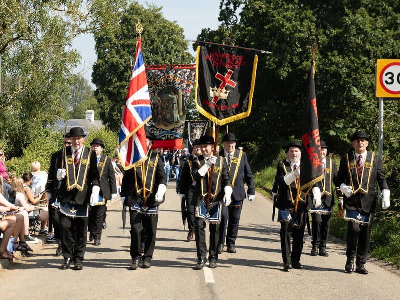 Banbridge Royal Black District Chapter No 6 pictured at the 'Last Saturday' parade in Killyleagh
