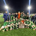 Northern Ireland U18 Schoolboys celebrate their Centenary Shield success
