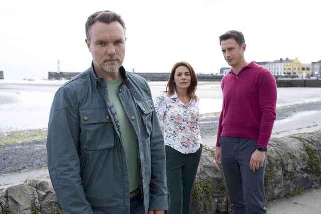 Ciaran McMenamin as Inspector Finn O'Hare, Rachel Tucker as Siobhan O'Hare and Stephen Hagan as DC Alistair 'Al' Quinn in Hope Street.  The daytime police drama Hope Street - credited by two of its main actors as "a breath of fresh air" - is back on screens next week