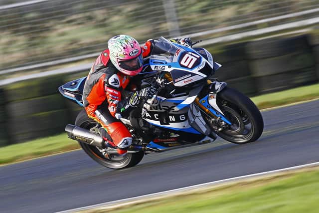 Eugene McManus on the MasterMac Honda at the Sunflower Trophy races at Bishopscourt in Co Down in 2025. (Photo by Rod Neill/Pacemaker Press)