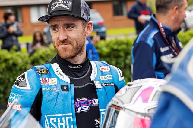 Northern Ireland rider Lee Johnston is a Supersport winner at the Isle of Man TT