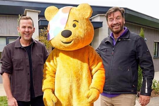 Scott Mills, Pudsey and Nick Knowles