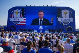 Team Europe Captain Luke Donald during the Ryder Cup Opening Ceremony at the Marco Simone Golf and Country Club, Rome, Italy.