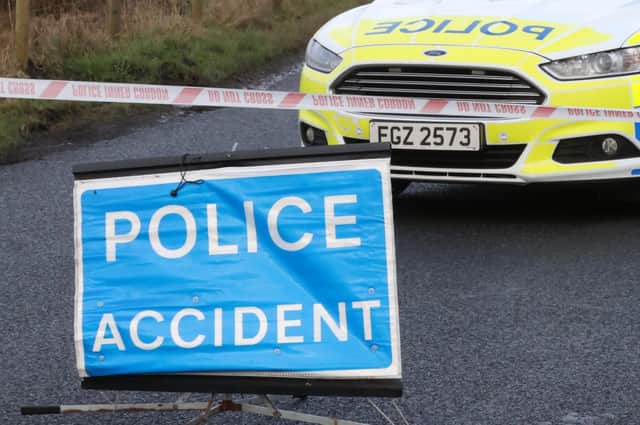 Two people were taken to hospital after a white Mercedes GLA 200 crashed on the Curr Road in Omagh around 11.30am on Friday.  This is picture is not taken from the scene