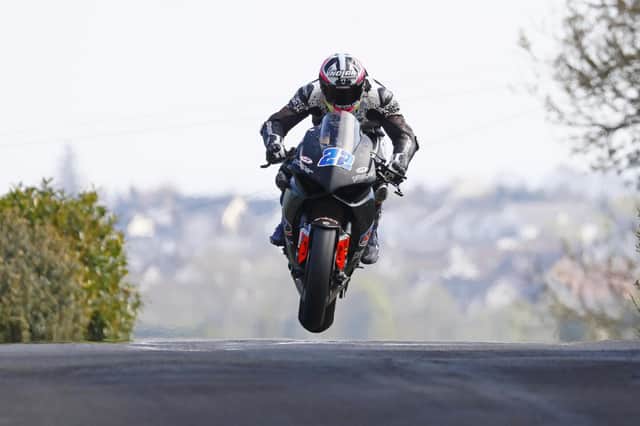 Paul Jordan (Jackson Racing by Prosper2 Ducati) on his way to victory in the Supersport race at the Cookstown 100 on Saturday. (Photo by Rod Neill/Pacemaker Press)