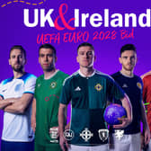 The five national captains help launch the Euro 2028 bid