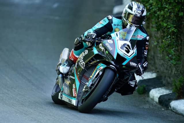 Michael Dunlop was over the 133mph mark on his Hawk Racing Honda as he set the second fastest Superbike time on Wednesday