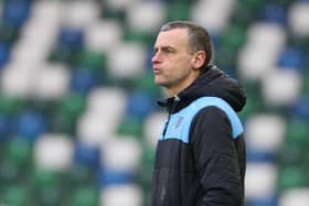Ballymena United manager Oran Kearney. (Photo by Desmond Loughery/Pacemaker Press)