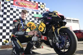 Richard Kerr won the Sunflower Trophy race on the AMD Honda at Bishopscourt for the first time in 2022