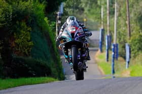 Michael Dunlop (MD Racing BMW) won the Richard King Haulage Grand Final finale at the Mid-Antrim 150 for a five-timer. (Photo by Rod Neill/Pacemaker Press)