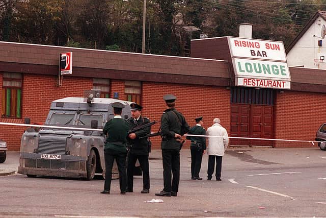 Eight civilians, both Catholics and Protestants, died following the attack at the Rising Sun bar on October 30, 1993