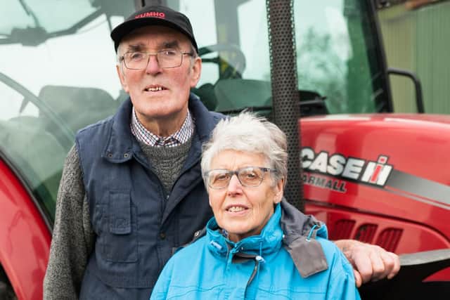 Strabane farmer William Sproule with his wife Pearl