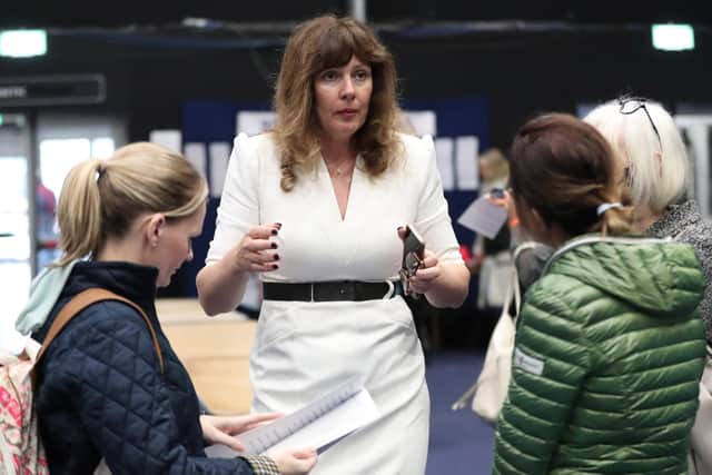 Chief Electoral Officer Virginia McVea at the Titanic Exhibition Centre, Belfast as counting begins at the Northern Ireland Assembly Election Count on May 6, 2022





Photo by Kelvin Boyes / Press Eye.