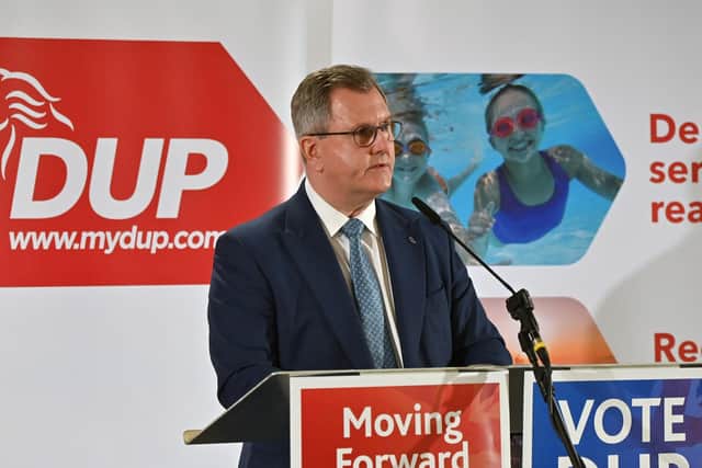 Last week DUP leader Sir Jeffrey Donaldson said he expects to receive a “definitive response” in the near future from the UK Government over issues of concern he has raised about the Windsor Framework. This week DUP MP Sammy Wilson says there has been no significant response from the UK Government on the matter so far.
Photo: PA