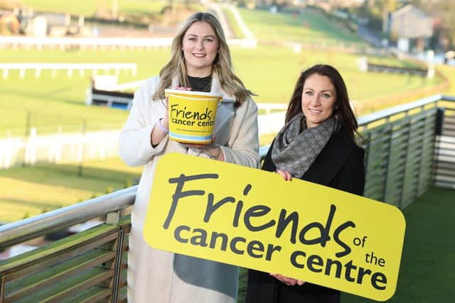 Ciara Bainbridge of Friends of the Cancer Centre (left) with Susan McCartney, Down Royal