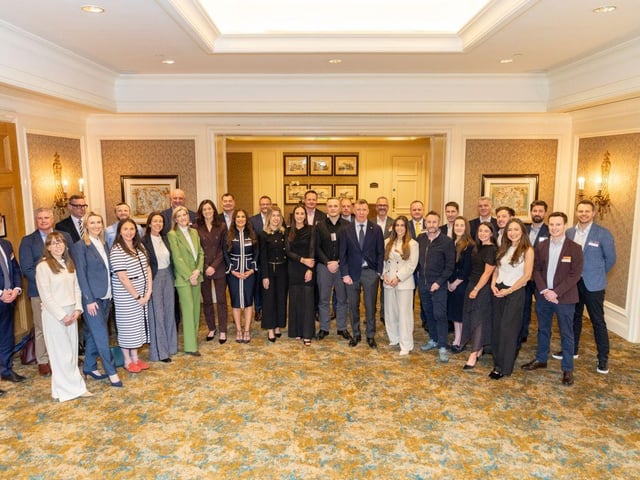 TST Group’s Maire Claire Reid is among the finalists for EY Entrepreneur Of The Year, a programme she once watched with her father.. Pictured with the other 2026 EOY Programme participants