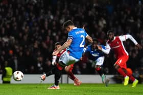 Rangers' James Tavernier scored a penalty in the 1-1 Europa League draw against Sporting Braga on Thursday. (Photo by Andrew Milligan/PA Wire)