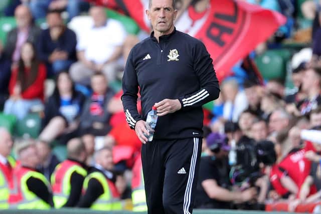 Crusaders manager Stephen Baxter during the final win