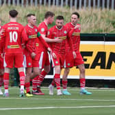 Cliftonville will face Larne in an Irish Cup semi-final at Windsor Park this evening. PIC: Desmond Loughery/Pacemaker Press