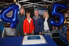 TS Food’s David Steele, operations director, Ann & Tony Steele, founders and Joanne Molloy, managing director celebrate the company turning 45 this year. Established in 1978, TS Foods is one of NI’s leading frozen and chilled food producers, employing over one hundred people in the Castlewellan area