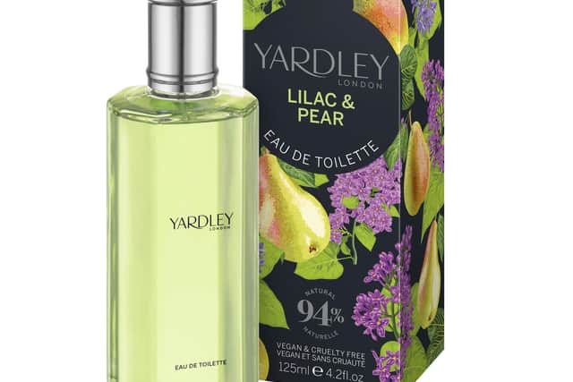 Yardley London Lilac and Pear Eau de Toilette, £16.99 for 125ml, available from Boots in mid-March.
