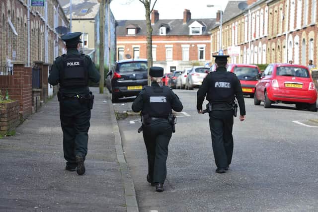 PSNI officers on patrol in south Belfast