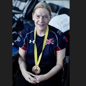 Sue Warner won a bronze medal at the Invictus Games in 2016