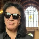 Kiss star Gene Simmons (left) during his visit to the Houses of Parliament in London as a guest of DUP MP Ian Paisley