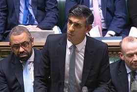 Prime Minister Rishi Sunak speaking in the House of Commons, London, following the announcement that European Commission president Ursula von der Leyen and Prime Minister Rishi Sunak have struck a deal over the Northern Ireland Protocol