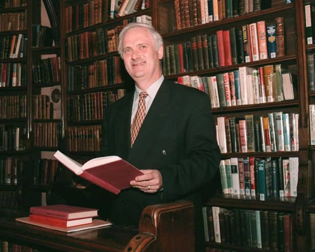 The then Irish Prime Minister John Bruton relaxes with a book before he attends a debate at the Oxford Union in 1997. On the centenary of the 1916 Easter Rising Mr Bruton gave a speech saying that the violent rebellion  was not necessary or justified, which we reproduce here today on the date of his death. Photo: Stefan Rousseau/PA Wire