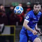 Institute defender Dylan King during his time in the Premiership with Dungannon Swifts. PIC: David Maginnis/Pacemaker Press