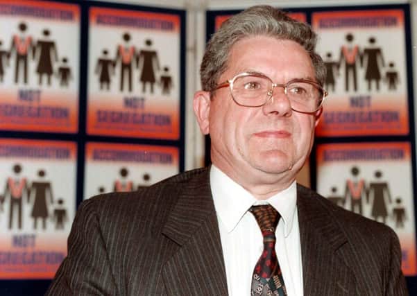 Orange Order Grand Master, Robert Saulters. Prime Minister Tony Blair was encouraged to meet with Orange Order leaders in 1998 to "influence positively" Protestant voters who had yet to make up their minds about the Good Friday Agreement.