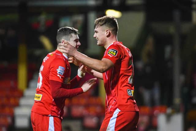 Cliftonville will aim to continue their good run of form as they host Coleraine this afternoon