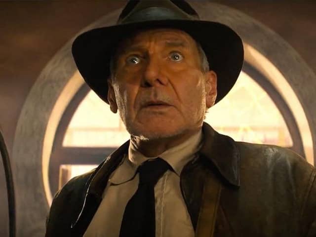 Harrison Ford in the new Indiana Jones movie due for release in UK cinemas on June 30. PIC: LucasFilm/David James/Paramount Pictures