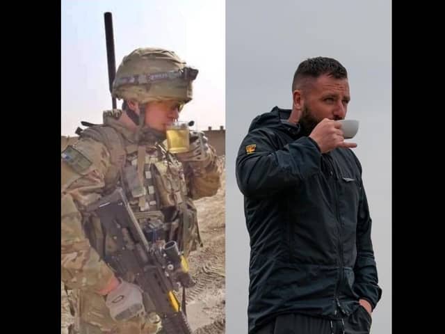 William Onion, also known as Coach Pickles, previously posted a collage photo of himself drinking tea while in Afghanistan and while leading a hike in England.
His caption was: "Afghanistan during a war or Swanage during a group hike. There's always time for a spot of tea."