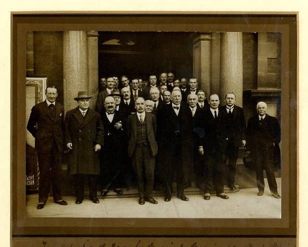 Viscount Craigavon, Prime Minister of Northern Ireland, visiting Newry in 1927