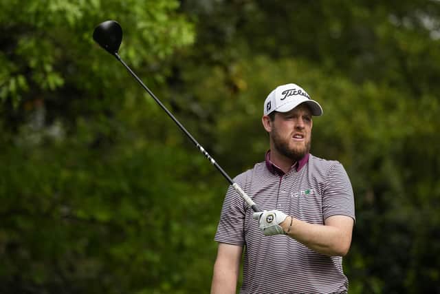 Matthew McClean, of Northern Ireland, watches his tee shot on the seventh hole during the first round of the Masters golf tournament at Augusta National Golf Club on Thursday.