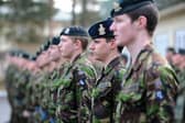 Soldiers from the Queens Royal Hussars on parade. Photo: Cpl James Williams RLC