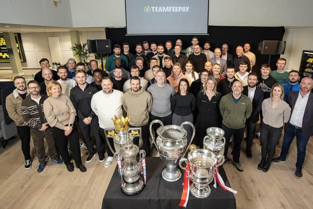 Celebrating the grand opening of a TeamFeePay office in Belfast's Catalyst Innovation Centre. (Photo by TeamFeePay)