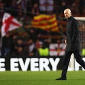 Manchester United manager Erik ten Hag pictured after the Red Devils' 2-2 draw against Barcelona in the UEFA Europa League.