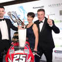 Glenn Irwin with his partner Laura and Mum and Dad, Margaret and Alan after winning the Irish Motorcyclist of the Year and Short Circuit Rider of the Year (UK Circuits) awards at the Irish Motorbike Awards in Belfast.