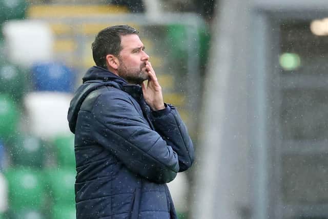 Linfield manager David Healy. (Photo by David Maginnis/Pacemaker Press)