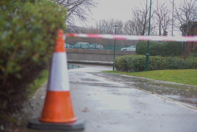 Meadowhall bosses say its flood defences have been deployed as a precautionary measure but the centre remains open.
